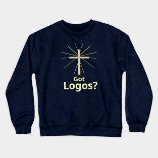 Got Logos? Greek Christian Gospel Witness w/ Cross Crewneck Sweatshirt